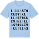 Blue Soul t-shirt med Lilla Stockevik ordlek t-shirt