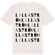 Vintage White t-shirt med Lilla Ström ordlek t-shirt