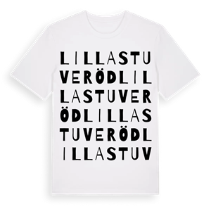Lilla Stuveröd ordlek t-shirt – ekologisk bomull t-shirt från Pinshirt