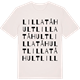 Vintage White t-shirt med Lilla Tåhult ordlek t-shirt