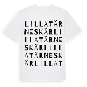 Lilla Tärneskär ordlek t-shirt – ekologisk bomull t-shirt från Pinshirt