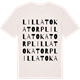 Vintage White t-shirt med Lilla Tokatorp ordlek t-shirt