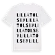 White t-shirt med Lilla Tolsby ordlek t-shirt