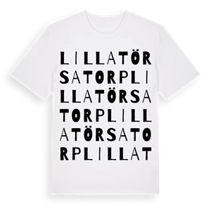 Lilla Törsatorp ordlek t-shirt – ekologisk bomull t-shirt från Pinshirt