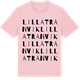Pink Cotton t-shirt med Lilla Tranvik ordlek t-shirt
