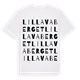 White t-shirt med Lilla Vaberget ordlek t-shirt