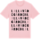 Pink Cotton t-shirt med Lilla Vådegården ordlek t-shirt