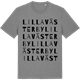 Mid Heather Gray t-shirt med Lilla Västerby ordlek t-shirt