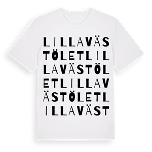 Lilla Västölet ordlek t-shirt – ekologisk bomull t-shirt från Pinshirt