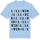 Blue Soul t-shirt med Lilla Vena ordlek t-shirt