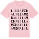 Pink Cotton t-shirt med Lilla Vena ordlek t-shirt