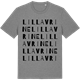 Mid Heather Gray t-shirt med Lilla Vrine ordlek t-shirt