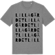 Mid Heather Gray t-shirt med Lillagärdet ordlek t-shirt
