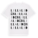 Lillaliden ordlek t-shirt