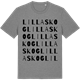 Mid Heather Gray t-shirt med Lillaskog ordlek t-shirt