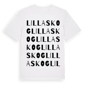 Lillaskog ordlek t-shirt – ekologisk bomull t-shirt från Pinshirt
