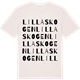 Vintage White t-shirt med Lillaskogen ordlek t-shirt