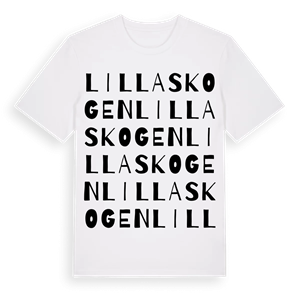 Lillaskogen ordlek t-shirt – ekologisk bomull t-shirt från Pinshirt
