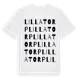 White t-shirt med Lillatorp ordlek t-shirt