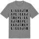Mid Heather Gray t-shirt med Lillbjärby ordlek t-shirt