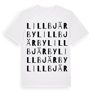 Lillbjärby ordlek t-shirt – ekologisk bomull t-shirt från Pinshirt