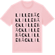 Pink Cotton t-shirt med Lillebäck ordlek t-shirt