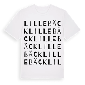 Lillebäck ordlek t-shirt – ekologisk bomull t-shirt från Pinshirt