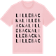 Pink Cotton t-shirt med Lillebacka ordlek t-shirt