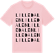 Pink Cotton t-shirt med Lilledalen ordlek t-shirt