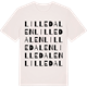 Vintage White t-shirt med Lilledalen ordlek t-shirt