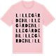 Pink Cotton t-shirt med Lillegården ordlek t-shirt