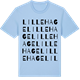 Blue Soul t-shirt med Lillehage ordlek t-shirt