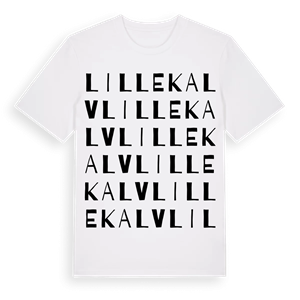 Lillekalv ordlek t-shirt – ekologisk bomull t-shirt från Pinshirt
