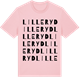 Pink Cotton t-shirt med Lilleryd ordlek t-shirt
