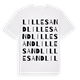Lillesand ordlek t-shirt