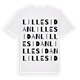 Lillesidan ordlek t-shirt