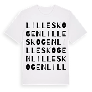Lilleskogen ordlek t-shirt – ekologisk bomull t-shirt från Pinshirt