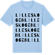 Blue Soul t-shirt med Lilleskogen ordlek t-shirt