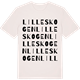 Vintage White t-shirt med Lilleskogen ordlek t-shirt