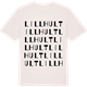 Vintage White t-shirt med Lillhult ordlek t-shirt