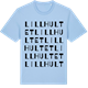 Blue Soul t-shirt med Lillhultet ordlek t-shirt