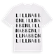 White t-shirt med Lillnabben ordlek t-shirt