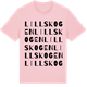 Pink Cotton t-shirt med Lillskogen ordlek t-shirt