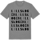 Mid Heather Gray t-shirt med Lillskogen ordlek t-shirt