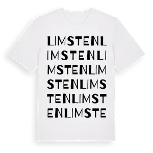 Limsten ordlek t-shirt – ekologisk bomull t-shirt från Pinshirt