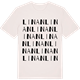 Vintage White t-shirt med Linan ordlek t-shirt