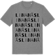 Mid Heather Gray t-shirt med Linanäs ordlek t-shirt