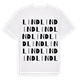 White t-shirt med Lind ordlek t-shirt