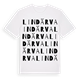 White t-shirt med Lindärva ordlek t-shirt