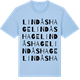 Blue Soul t-shirt med Lindåshage ordlek t-shirt